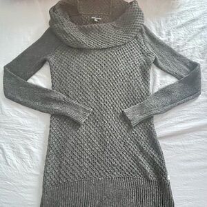 American Eagle Outfitters Charcoal Cowl Neck Dress